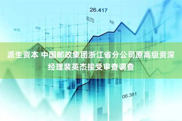 派生资本 中国邮政集团浙江省分公司原高级资深经理裴英杰接受审查调查